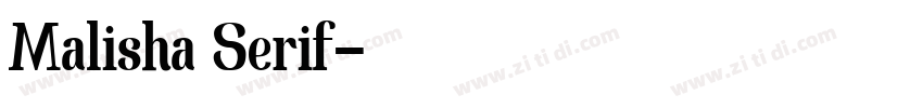 Malisha Serif字体转换